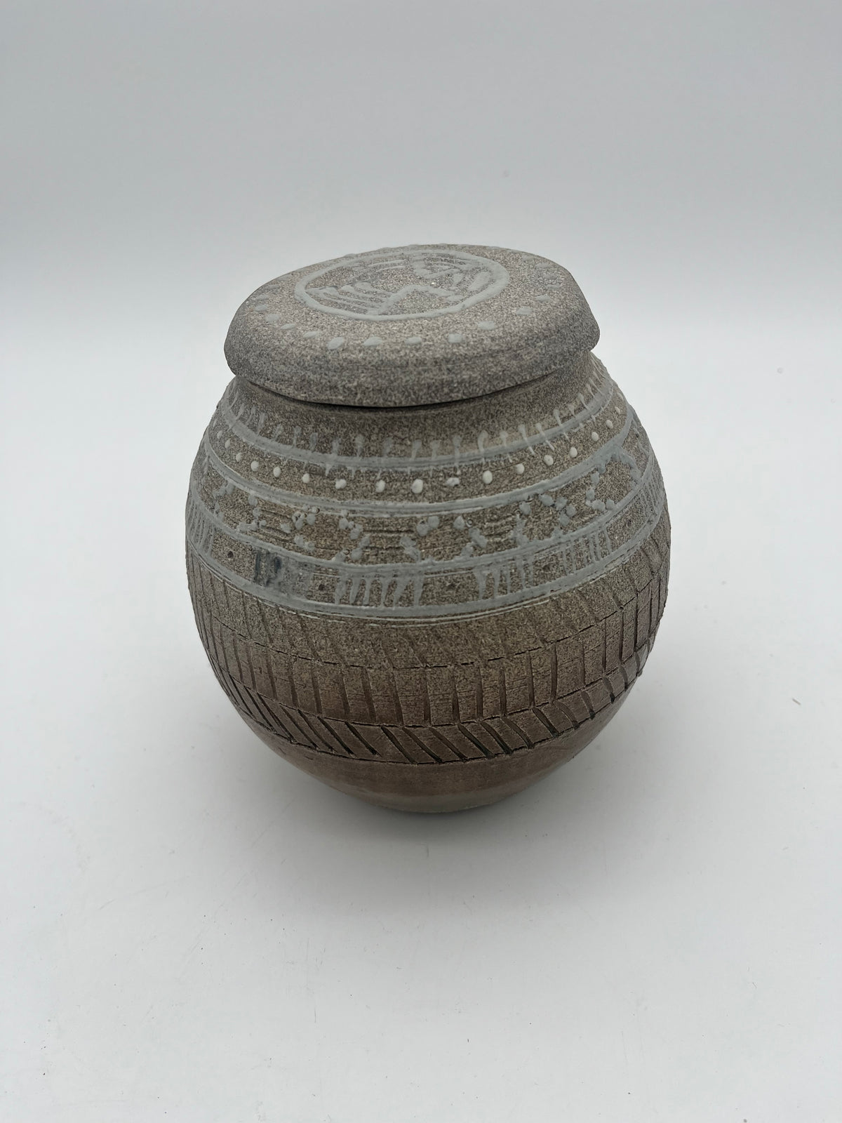 Urn- decorative gray