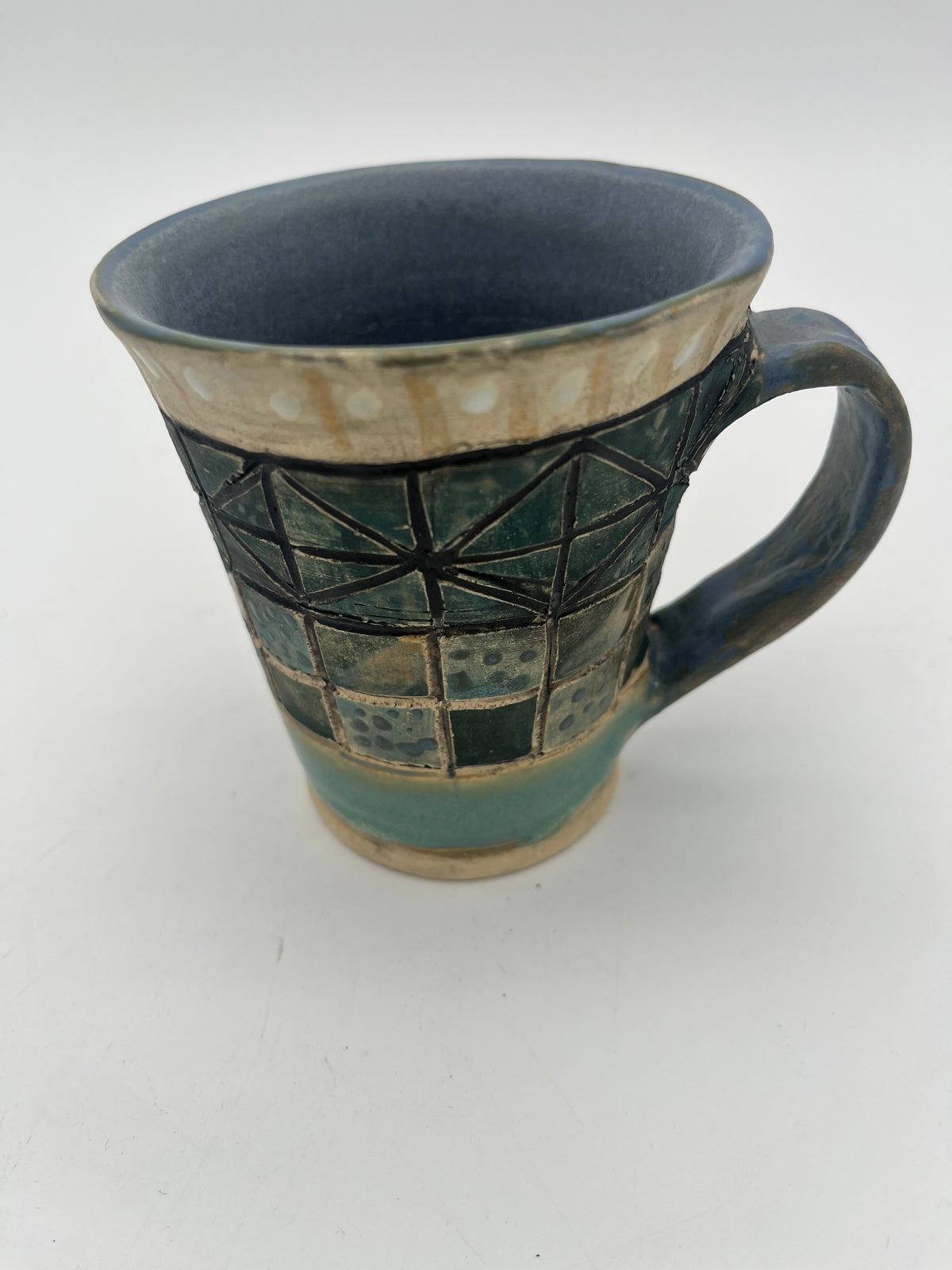 Mug- quilted blues