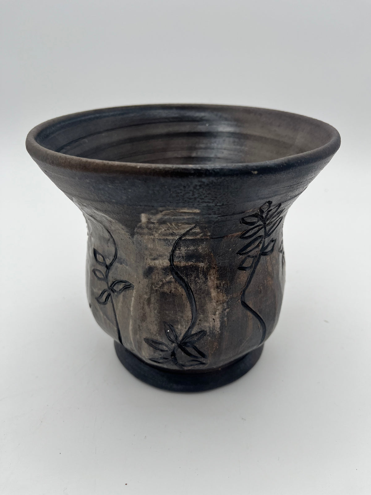 wood fired- wide mouth vase Ashley 4