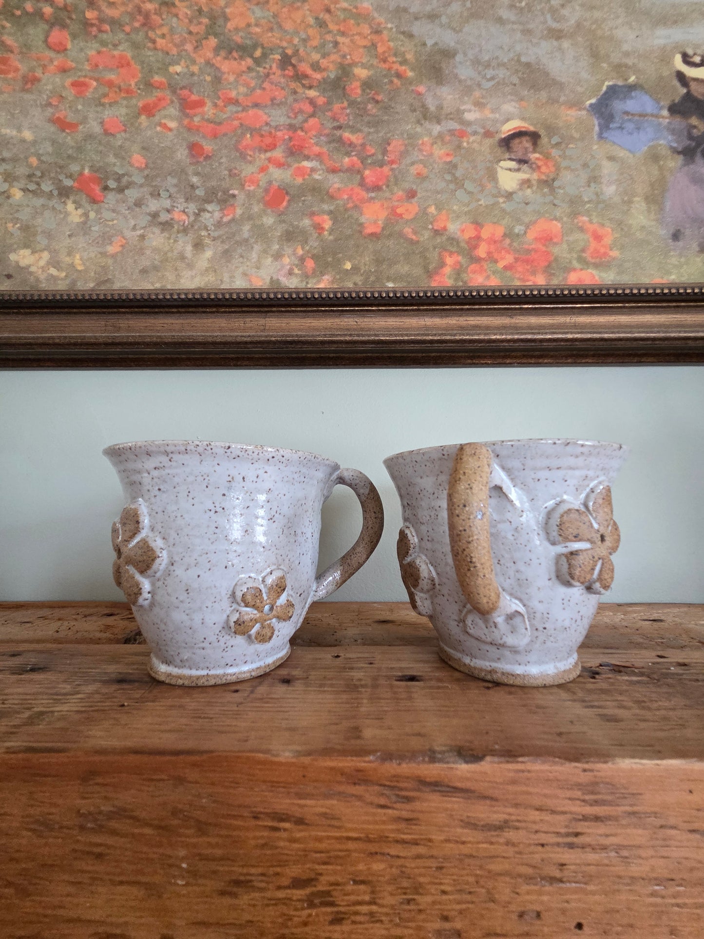 Speckled Floral Mug Set