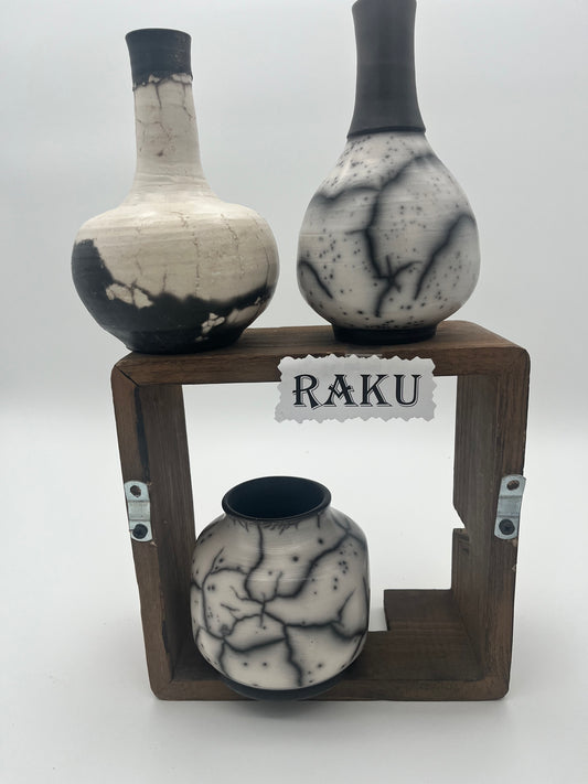 Raku vases