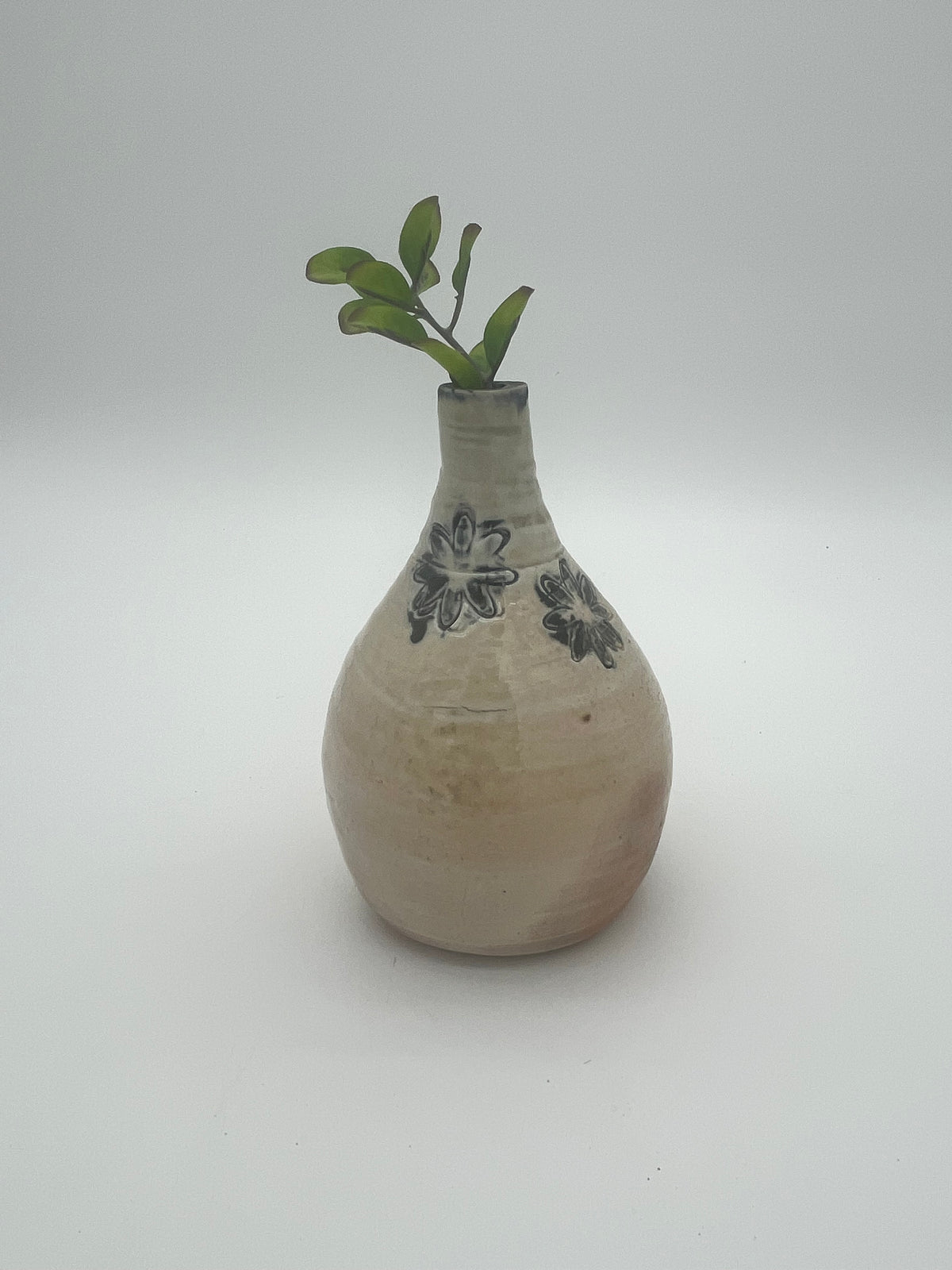 wood fired bud vase- Ashley 4