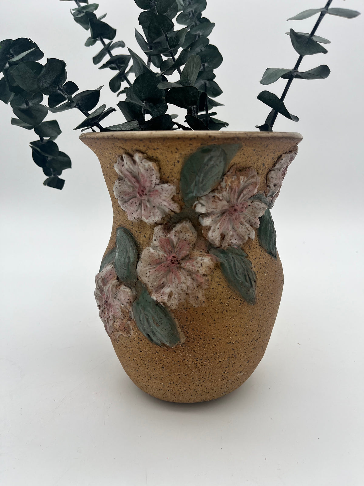 Vase- pink flowers