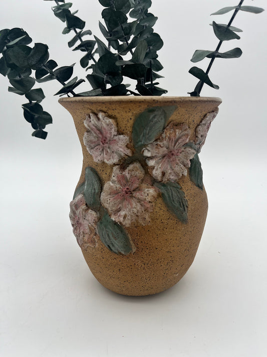 Vase- pink flowers