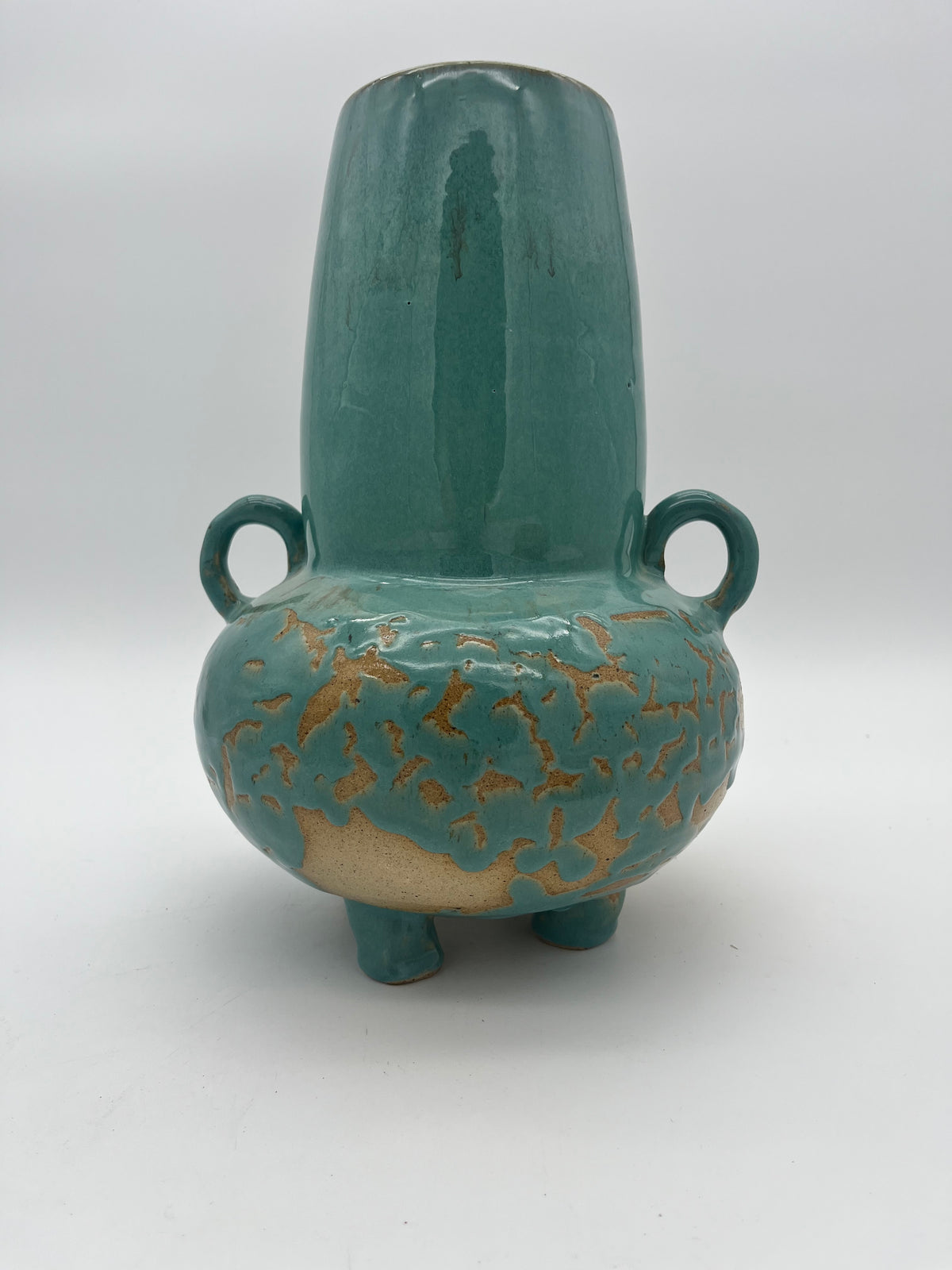 large blue vase