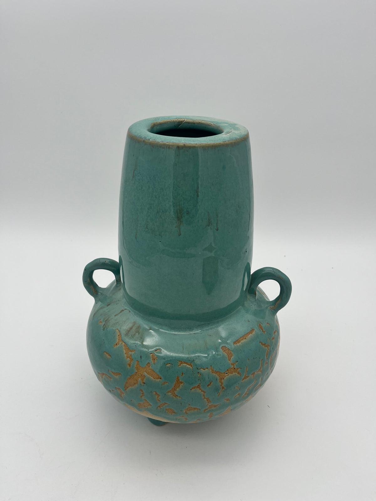 large blue vase