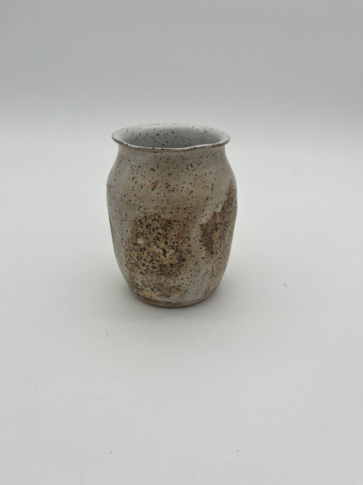 small speckled vase
