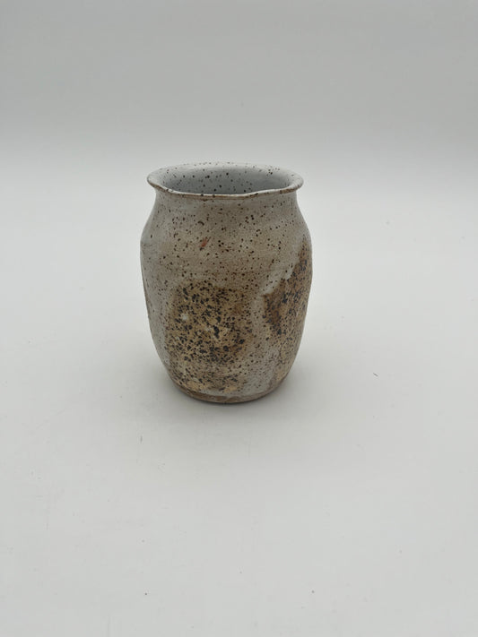 small speckled vase