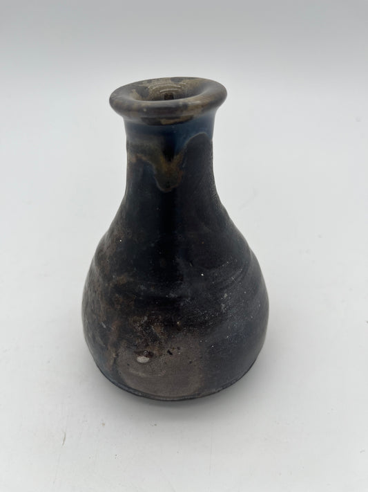 wood fired vase- rich soda surface Ashley 5